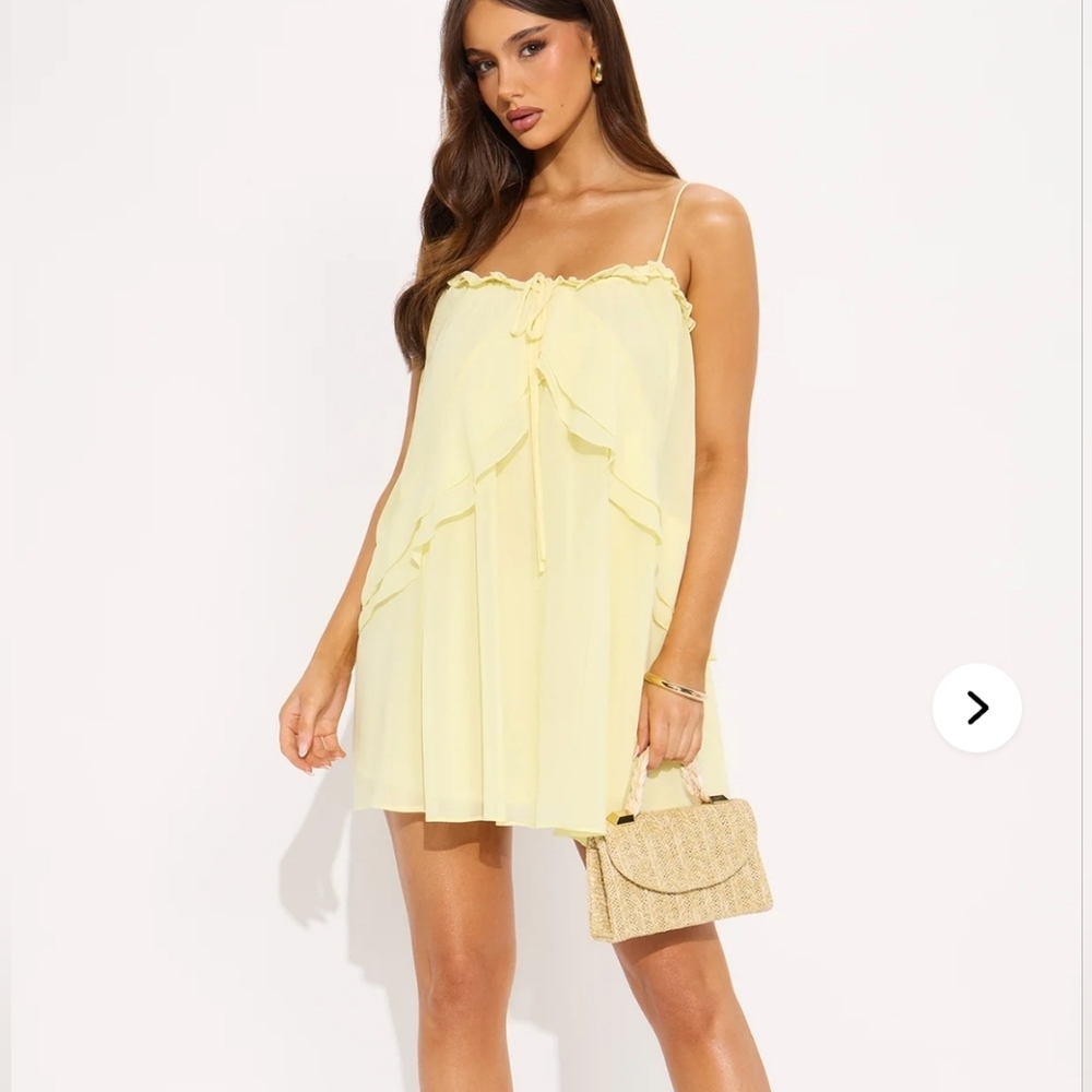 Elegant Yellow Women's Dress